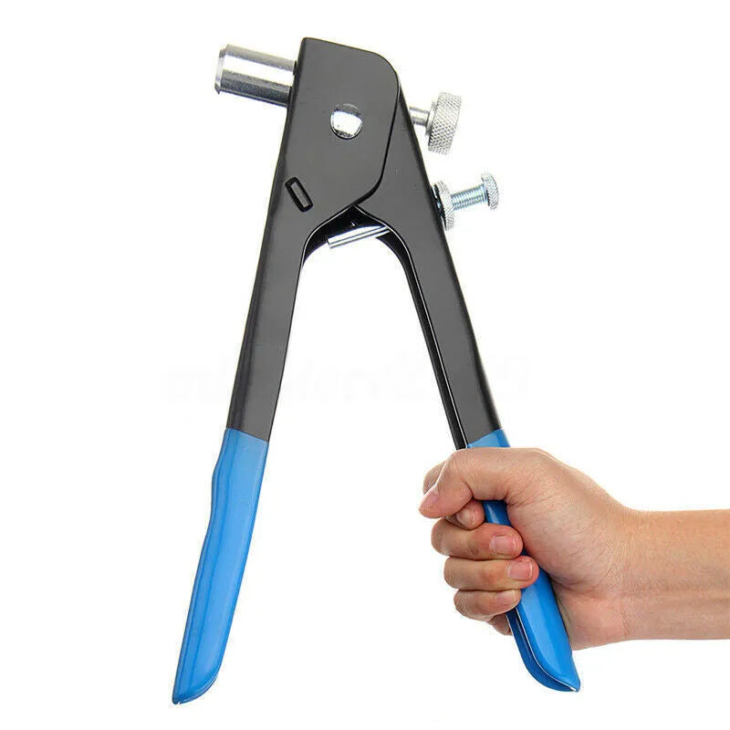 Alloy steel manual riveter nut set tool for blind hole fastening.