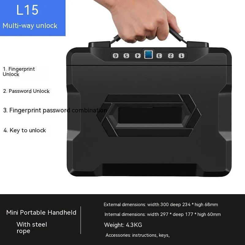 L12 Mechanical 6500G password safe with combination lock and youjingang construction