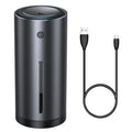 Black aluminium alloy car humidifier and air purifier diffuser unit