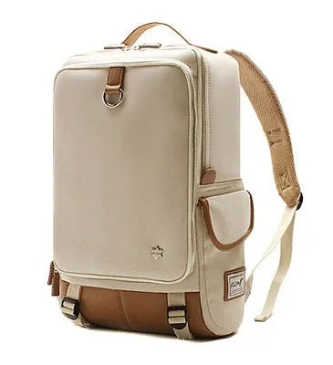 Modern large men's backpack in Oxford cloth shown in Army Green colour.