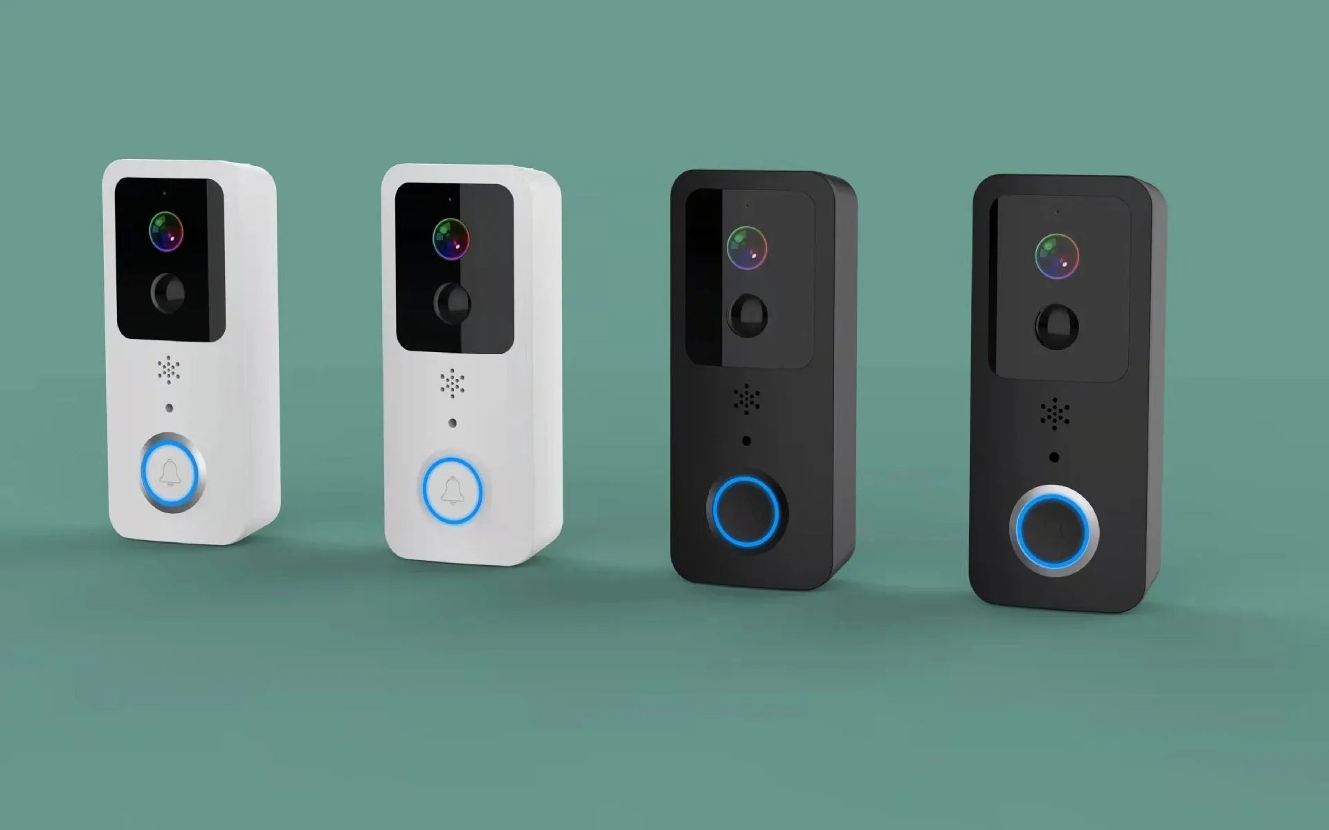 Waterproof HD visual doorbell with remote intercom and app notification capabilities