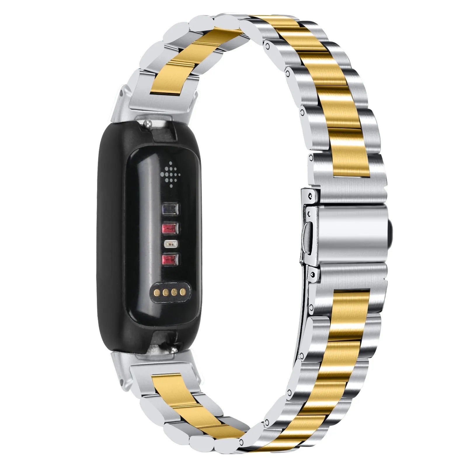 Inspire 3 stainless steel watch strap with three-bead adjustable clasp in multiple colour options