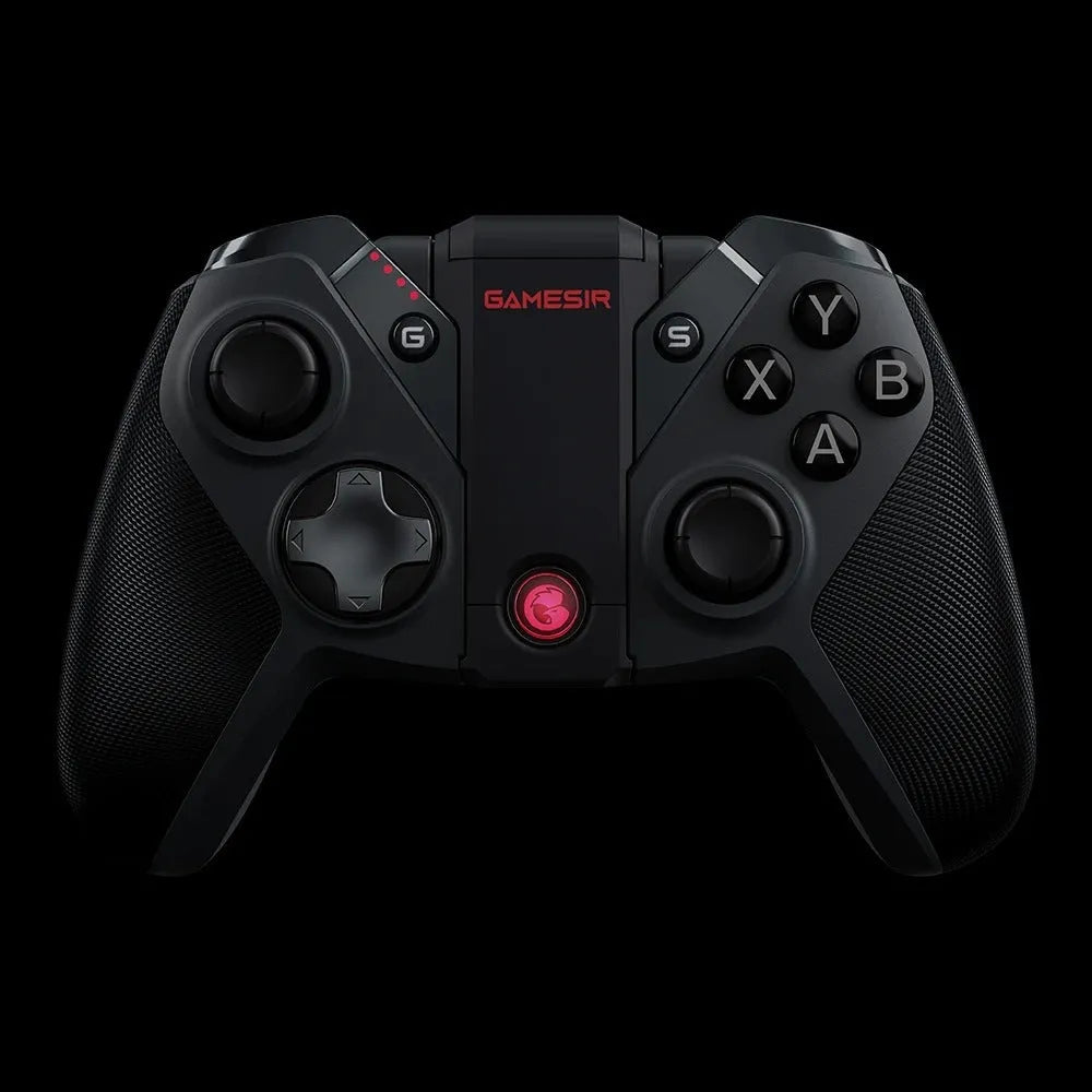 Black Gaishi PC and console gaming controller with type-C cable and vibration feedback feature.
