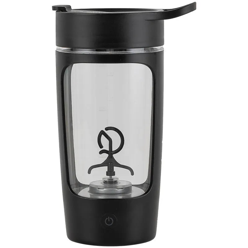 Portable rechargeable blender cup in white, showing cup and motor base, with 650ml capacity mark