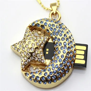 Jewelry Xingyue metal-shell USB 2.0 flash drive showing USB connector.