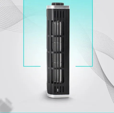 Black notebook cooler with integrated fan, showing 65mm thick frame and dimensions of 294mm length.