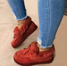 Women's round-toe cotton slippers with velvet lining and a thick rubber sole in multiple colours.