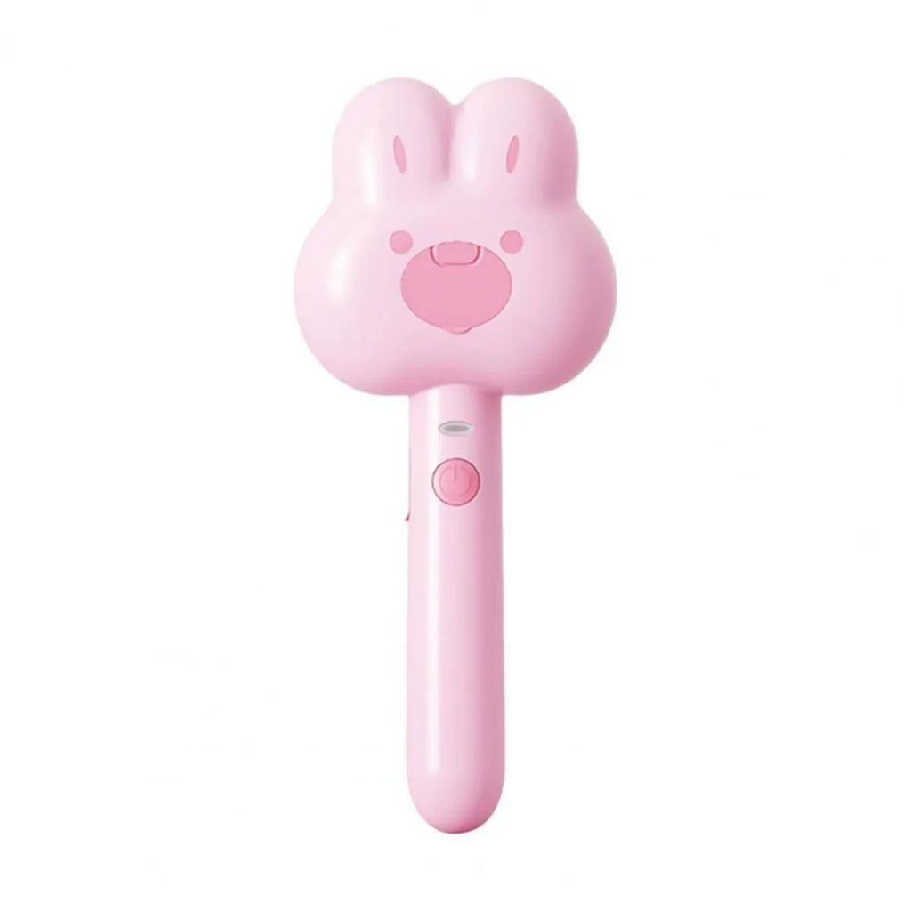 Rechargeable cat grooming spray comb with cartoon design and long handle for pet hair removal