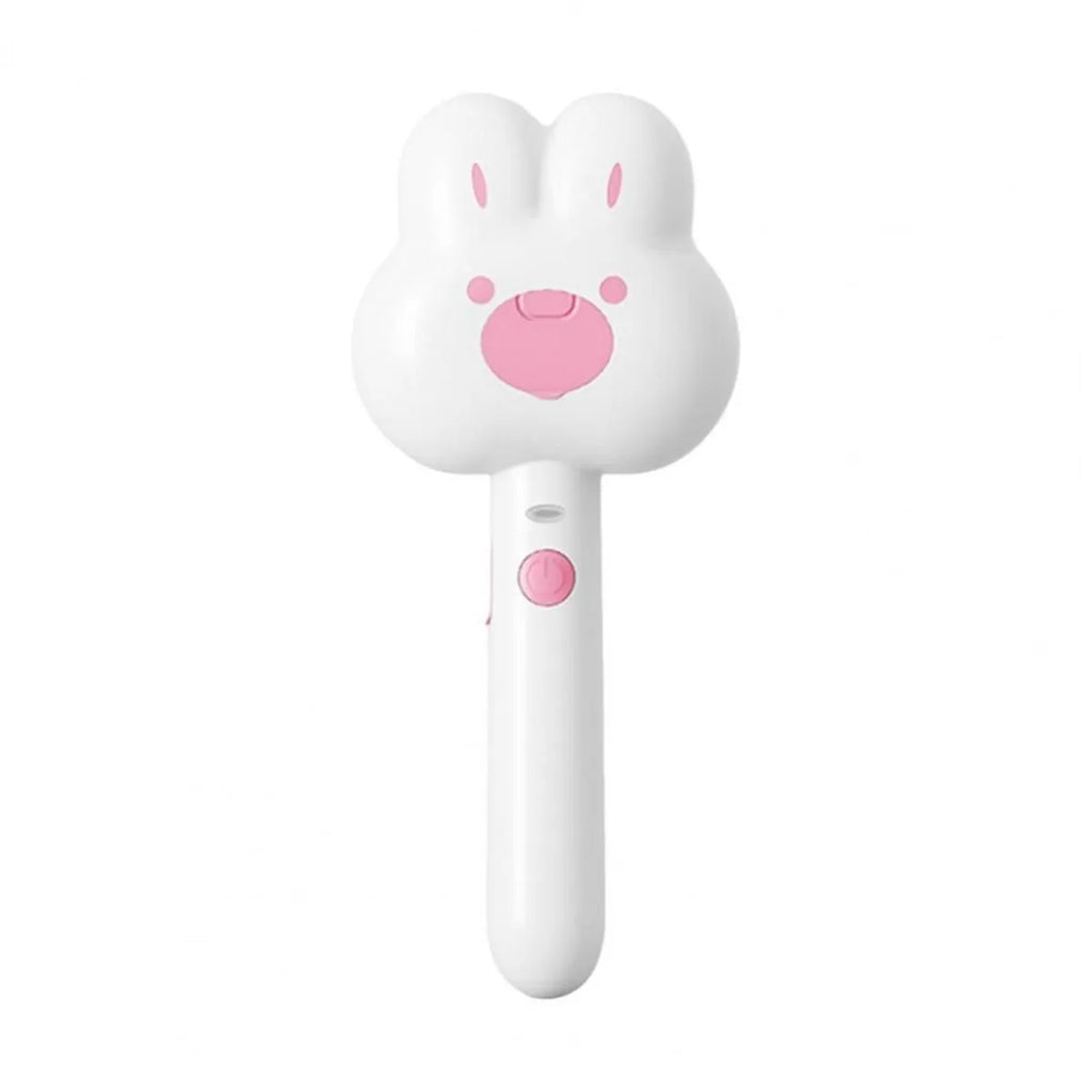 Rechargeable cat grooming spray comb with cartoon design and long handle for pet hair removal