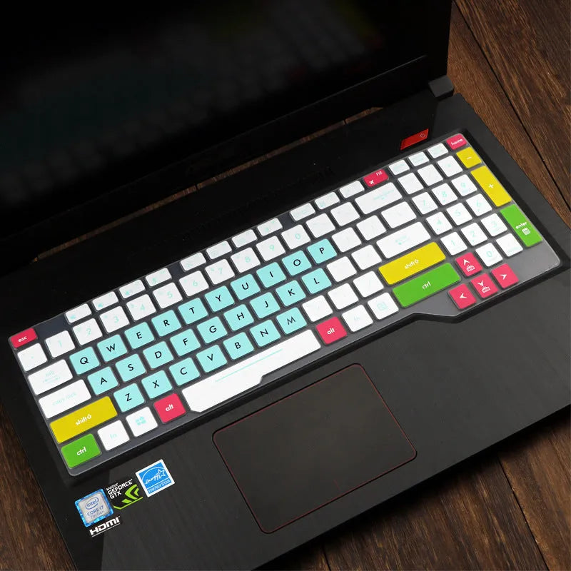 ASUS Flight laptop keyboard protective film cover in translucent colours for 15.6-inch models