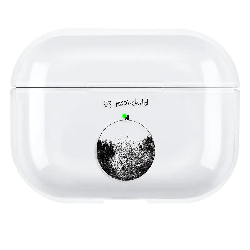 Solid colour PC hard shell back cover case for Apple AirPods Pro 3 earphones.