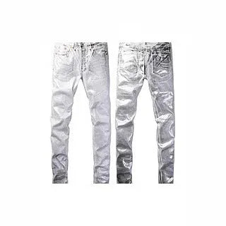 Men's black slim fit skinny jeans with button fly and straight leg design