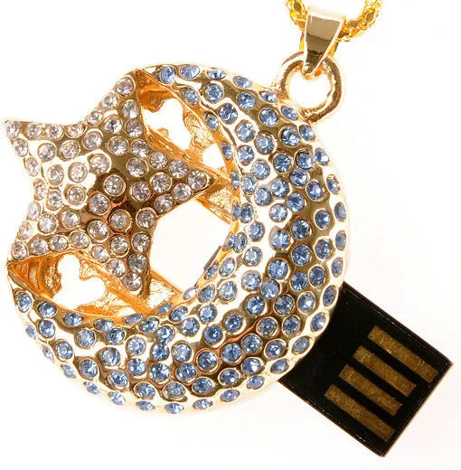Jewelry Xingyue metal-shell USB 2.0 flash drive showing USB connector.