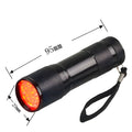 Black aluminium alloy smart vein locator infrared LED flashlight for medical use