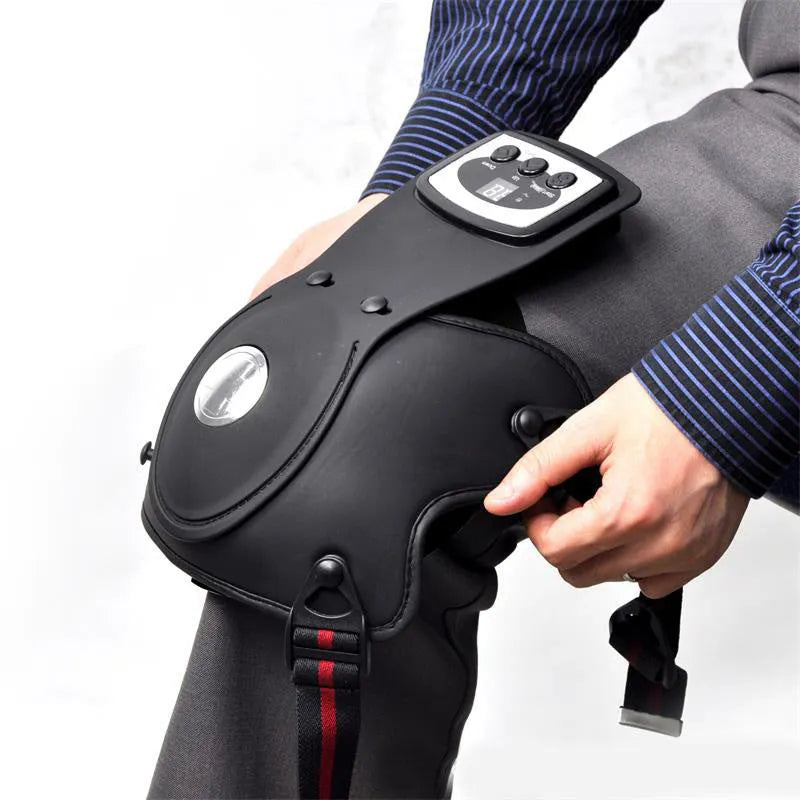 Infrared knee and shoulder massager with adjustable temperature control and multiple pads