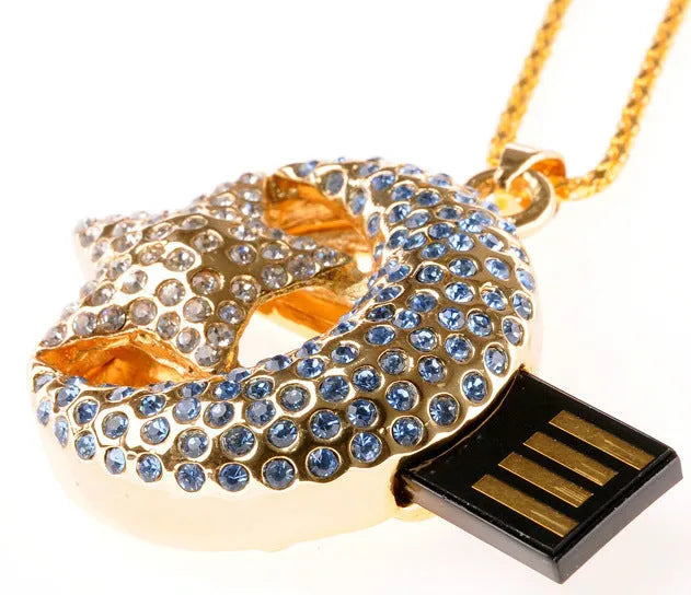 Jewelry Xingyue metal-shell USB 2.0 flash drive showing USB connector.