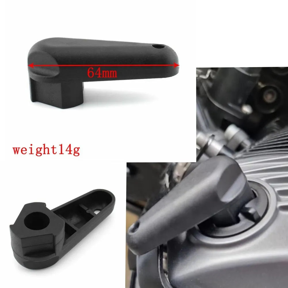 Black nylon adhesive quick release wrench for BMW motorcycle engine oil caps