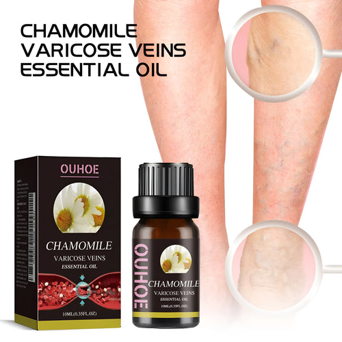10ml chamomile essential oil bottle for leg massage and skin care