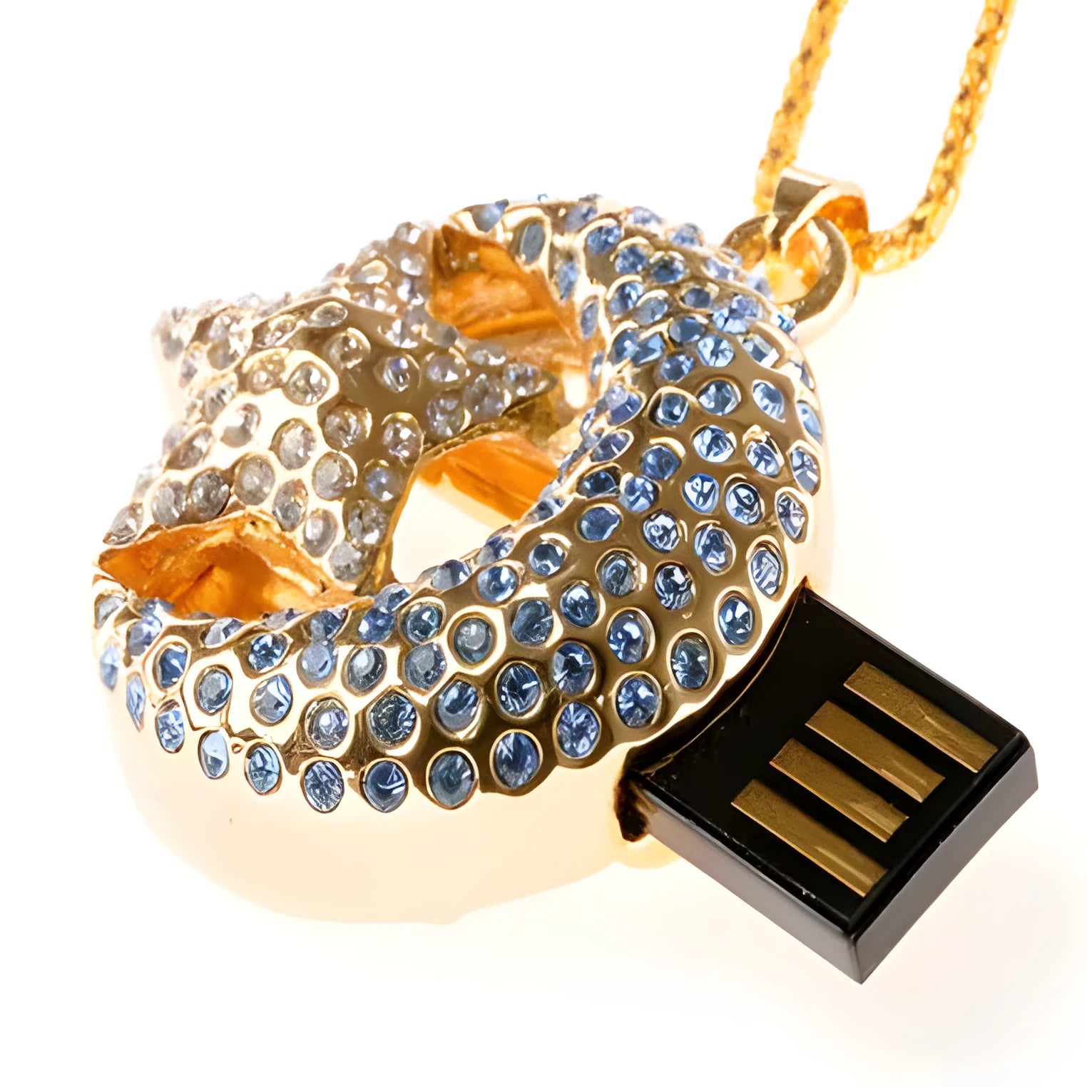 Jewelry Xingyue metal-shell USB 2.0 flash drive showing USB connector.