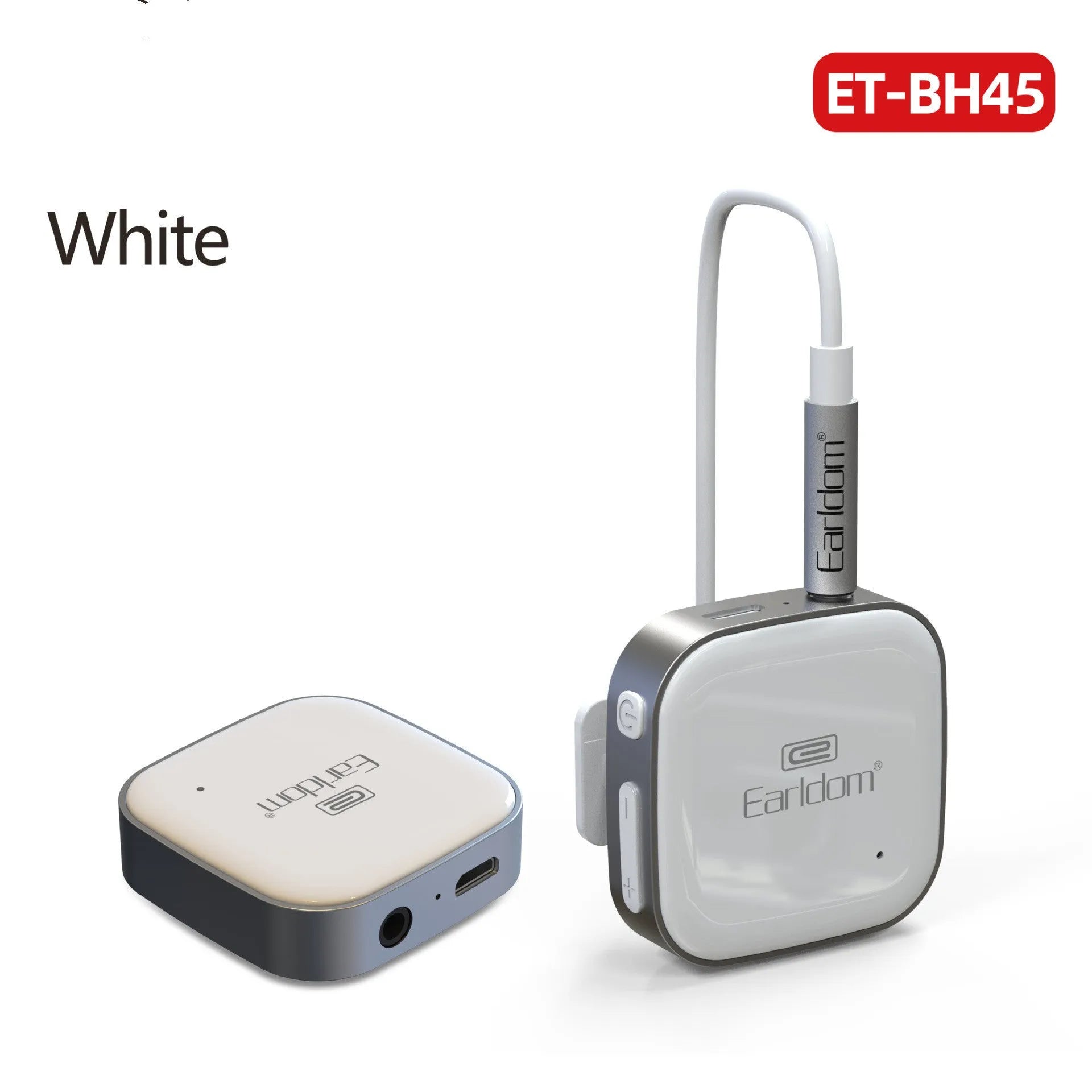 Bluetooth lavalier wireless headset with 10m range in black, grey, red, white colour options