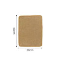 Sisal cat scratch board with wear-resistant blanket material in pastoral design