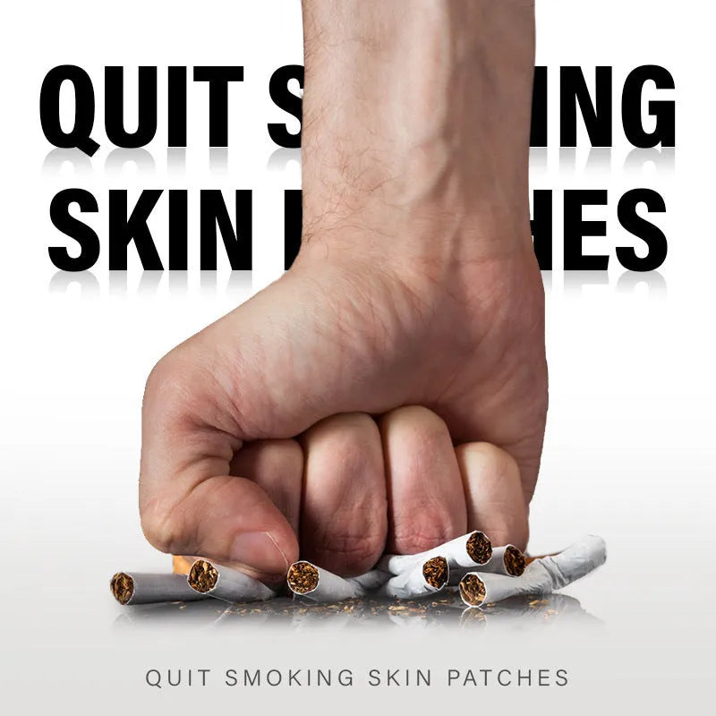 Box of 30 plant extract nicotine cessation patches for smoking reduction