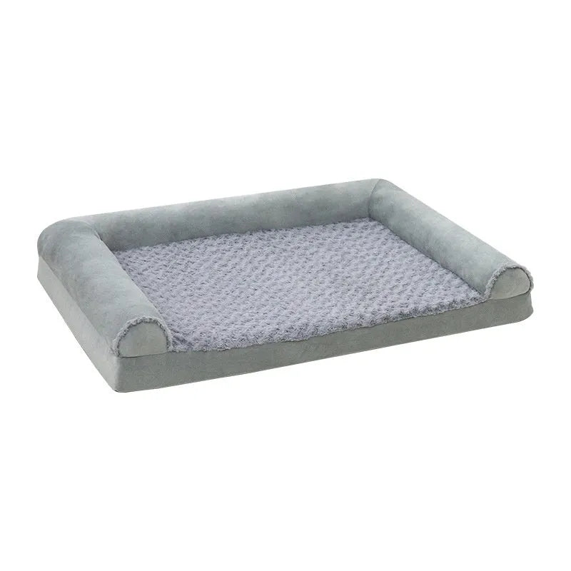 Cloth dog kennel for medium to large breeds in light grey or dark grey, showing three size options