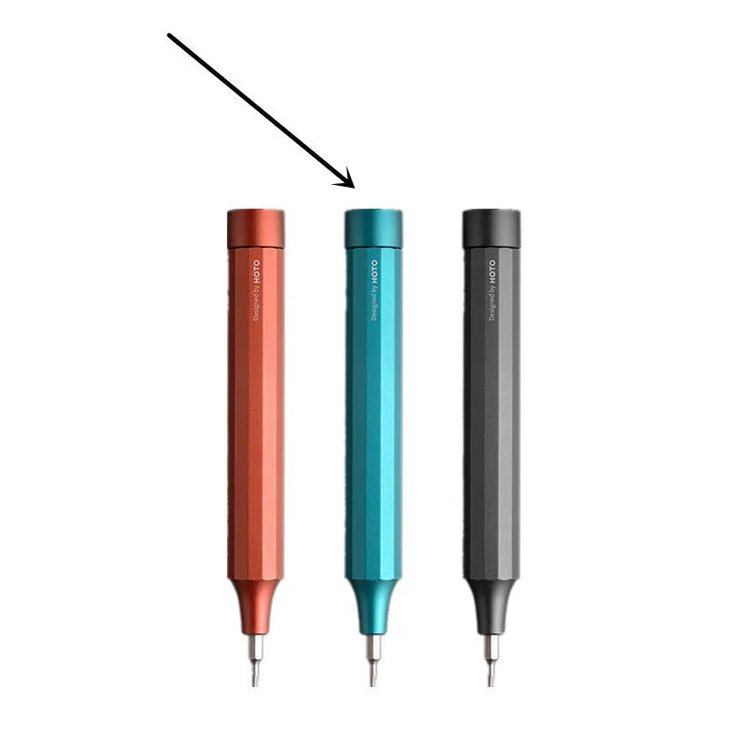 24-in-1 precision repair screwdriver set with aluminium alloy handle and magnetic bit storage in black, green, red, and grey options