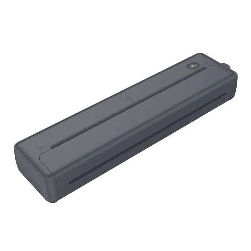 Portable A4 Bluetooth wireless printer in black or white casing