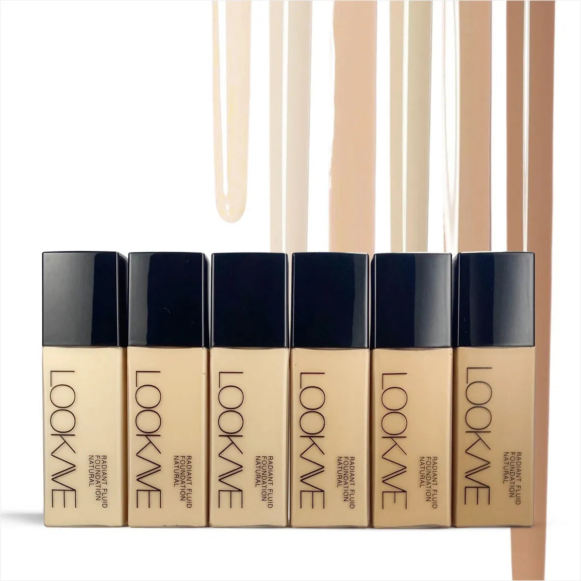 LOOKAVE Matte Liquid Foundation bottle with waterproof brightening formula in 21c size