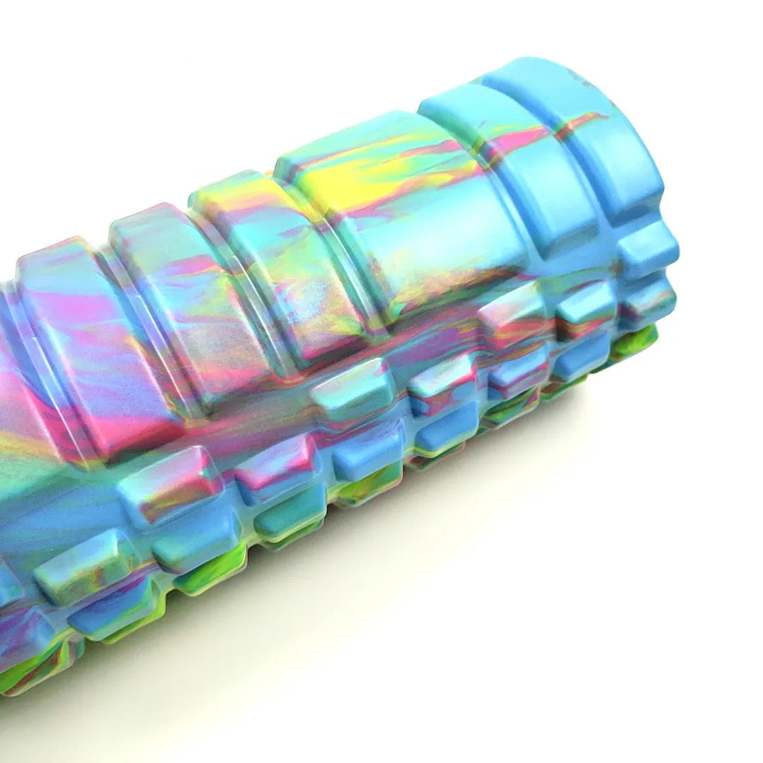 33cm camouflage pattern foam roller in EVA foam with cylindrical shape for fitness and massage