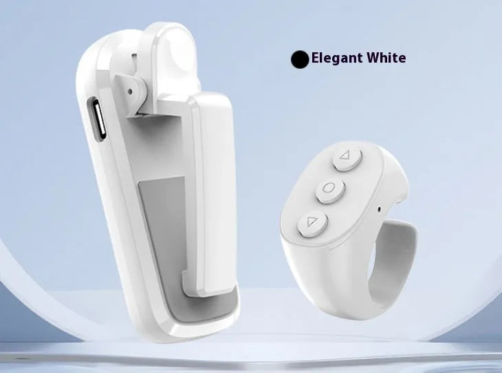 Wireless page turner remote control with handheld clicker for tablets and e-readers in black colour