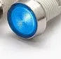 10mm stainless steel edge plastic indicator light with attached wire in multiple colours