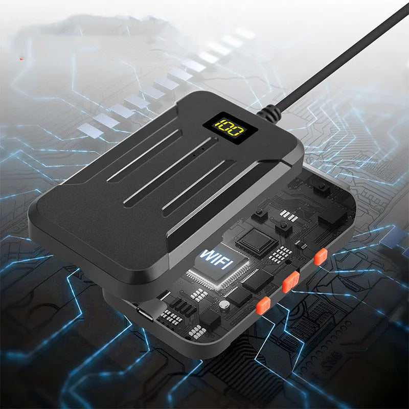 Wireless dual lens endoscope camera with 5.5mm and 8mm waterproof probes and accessories
