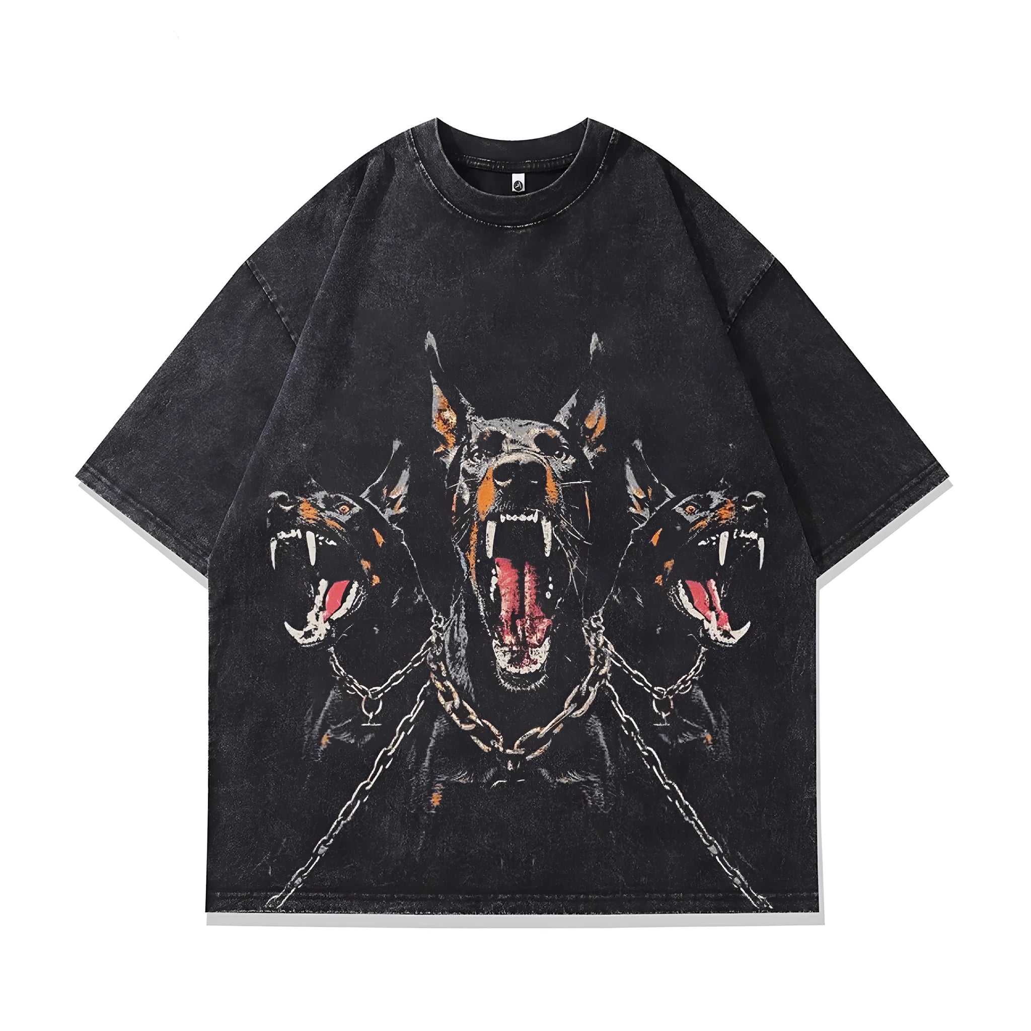 Men's printed pure cotton summer t-shirt in loose fit with character design