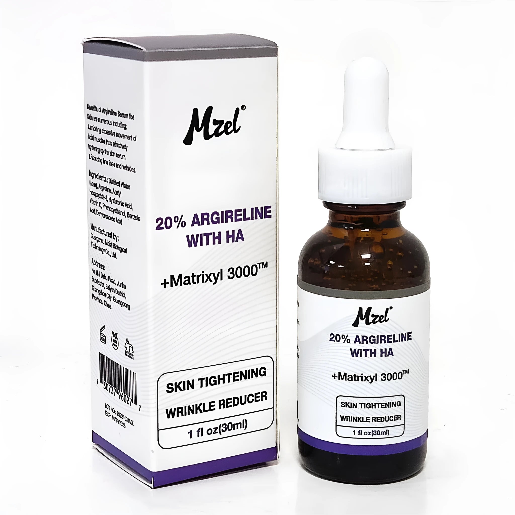 Six-peptide firming anti-wrinkle moisturising liquid 30ml bottle with moisturising stock solution