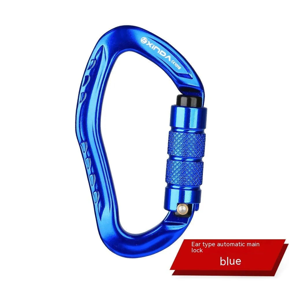 Automatic master lock climbing carabiner for outdoor rock climbing in five colour options