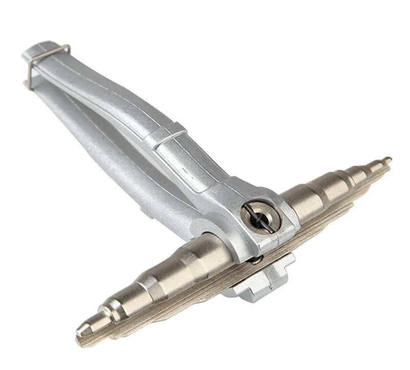Manual tube expander tool for air conditioning copper pipes in black or silver colour