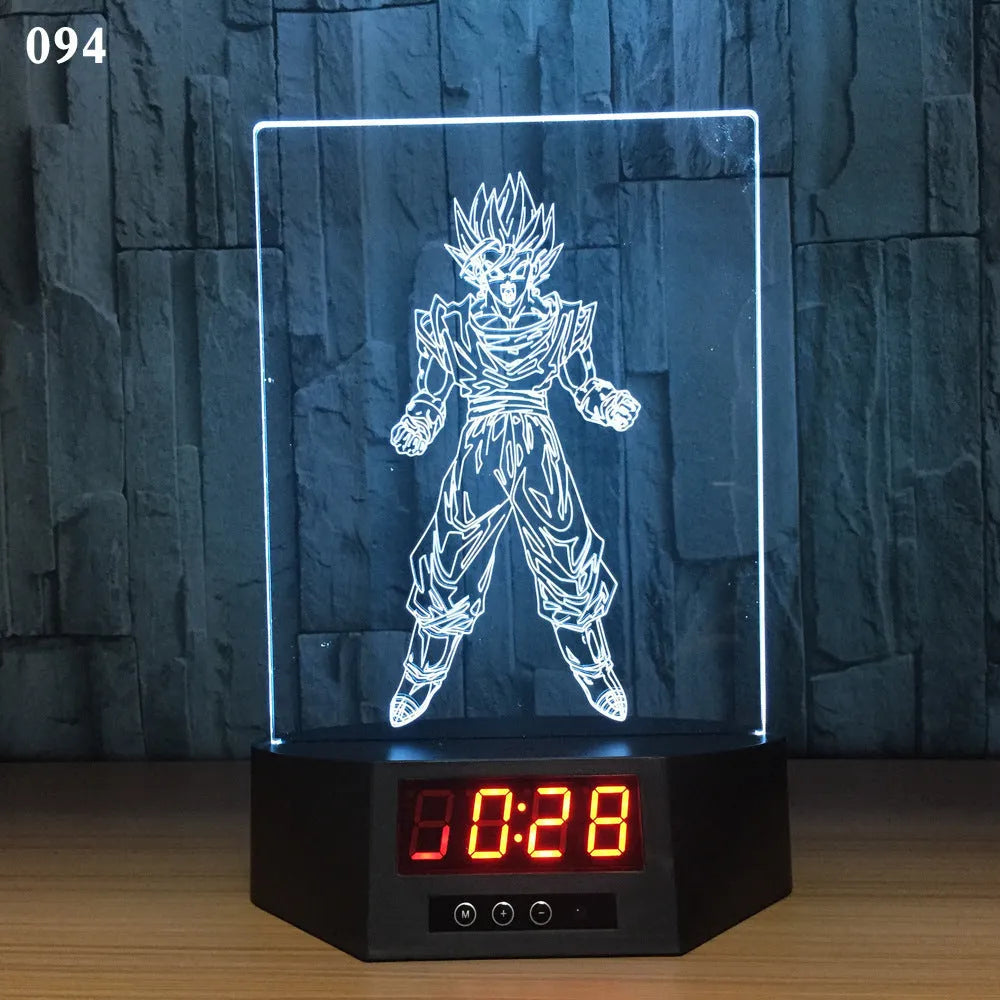 Glowing blue dolphin 3D night light with wireless charging base and remote control on wooden table