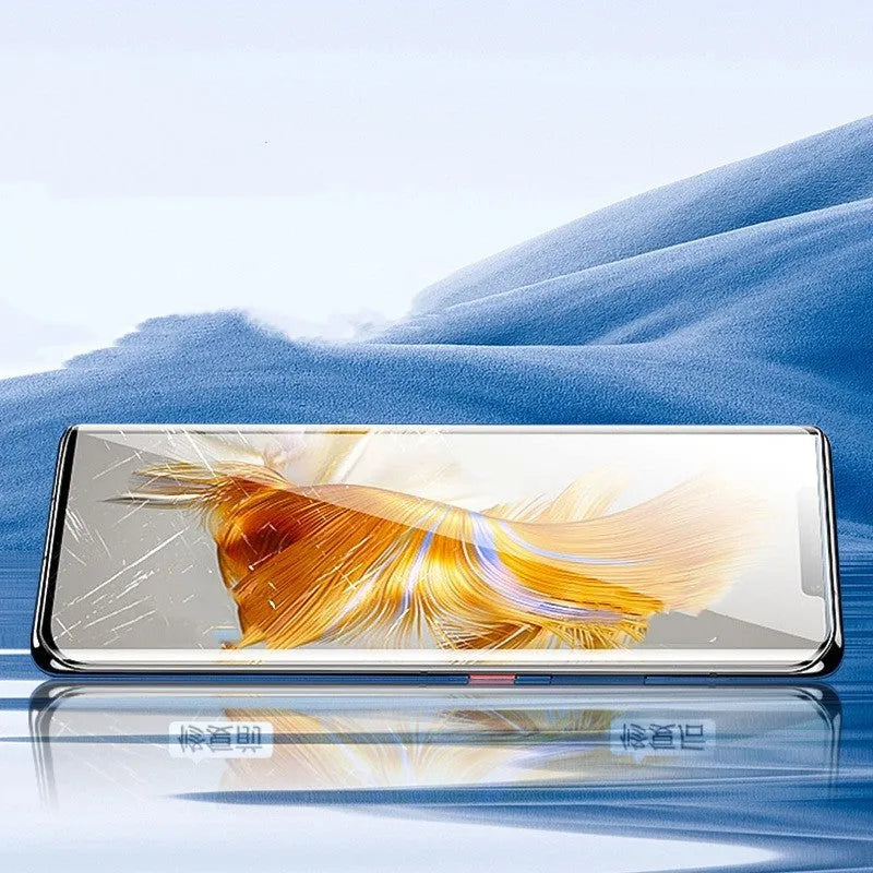 TPU screen protector for Huawei Mate60 phone with anti-fingerprint feature and application tools