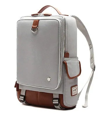 Modern large men's backpack in Oxford cloth shown in Army Green colour.