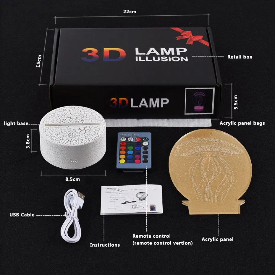Cartoon airplane shaped night light with acrylic shade and touch switch
