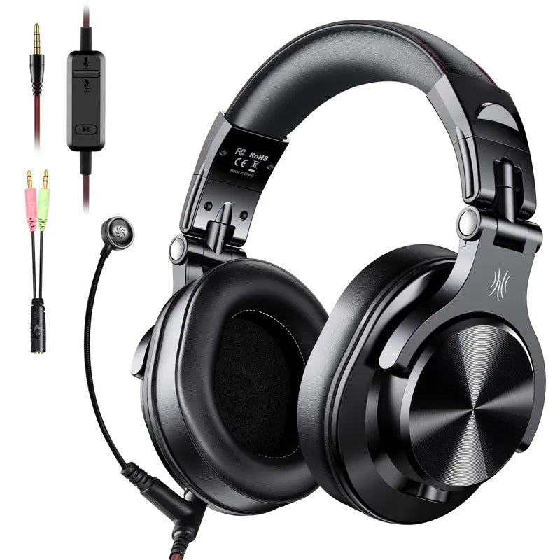 OneOdio over-ear headphones with 40mm drivers in black or red colour options