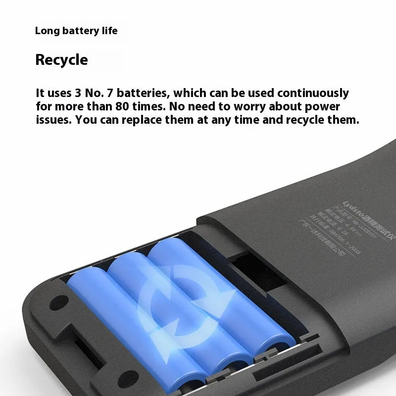 Black household alcohol breath tester with compact design for drinking level monitoring