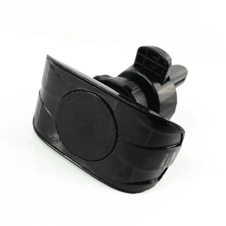 Glory black car phone holder mounted on vehicle air outlet with adjustable clamping mechanism for smartphones