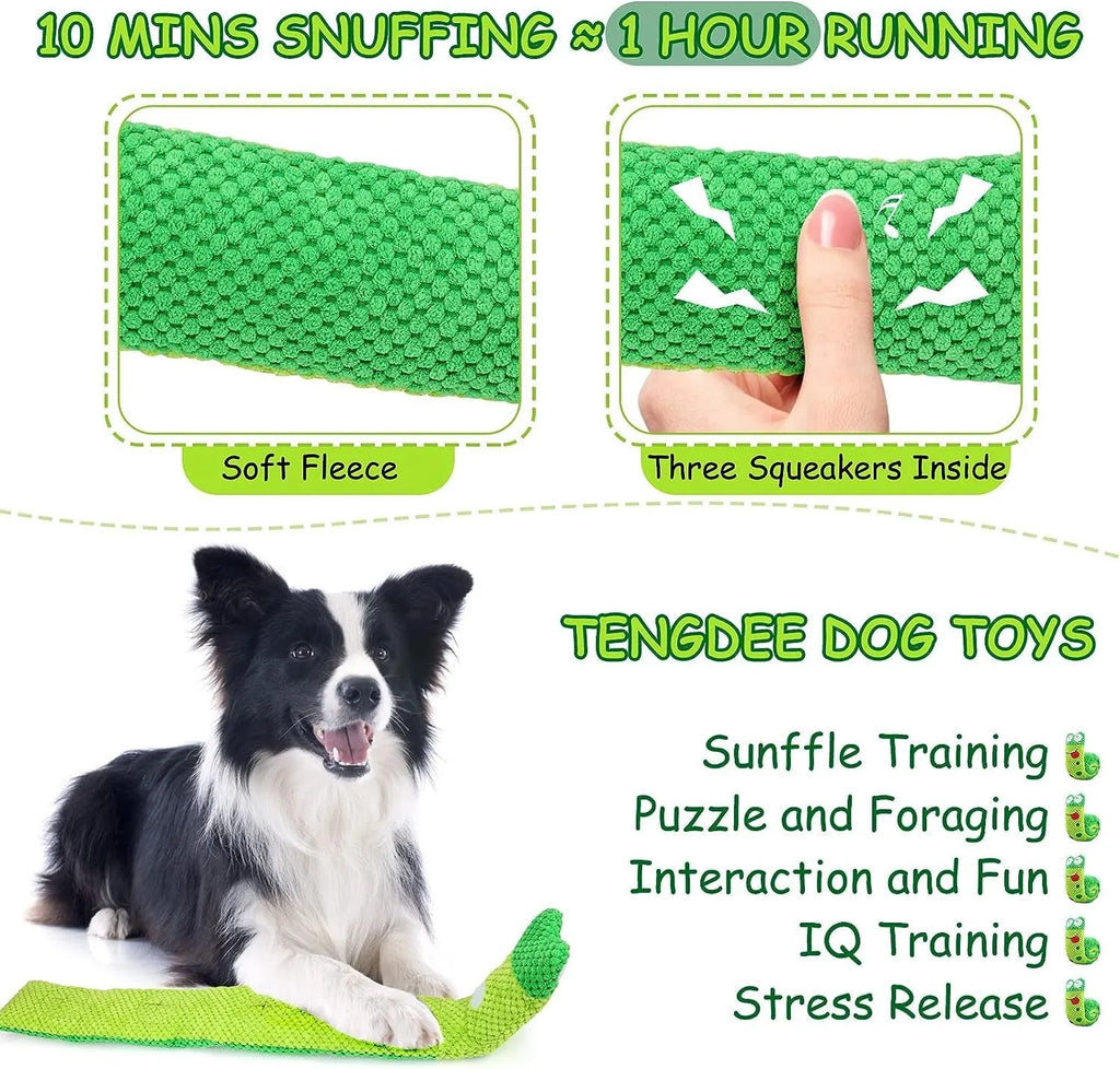Squeaky dog puzzle toy in transformable design with foraging function for canine enrichment
