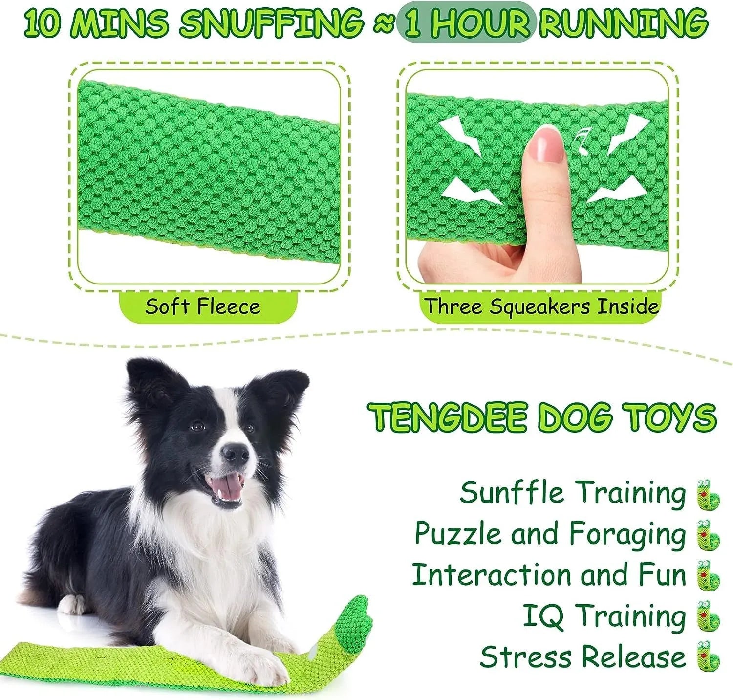 Squeaky dog puzzle toy in transformable design with foraging function for canine enrichment