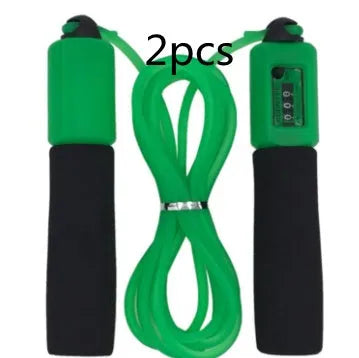 Adjustable 3-metre skipping rope with foam PVC handles in multiple colour options