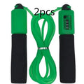 Adjustable 3-metre skipping rope with foam PVC handles in multiple colour options