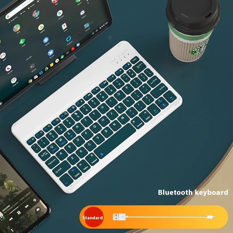 Bluetooth wireless keyboard with rechargeable battery in multiple colour options